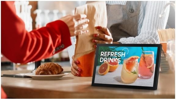 Monitor signage SAMSUNG LH13QBCEBGBXEN, Full HD de 33 cm (13") QB13C, 1920 x 1080 pixeli, 8 ms, 500 niți, funcționare 16/7, HDMI, RS232in, USB 2.0, Rețea Ethernet LAN Wi-Fi, WiFi 2.4/5GHz, negru - Img 3