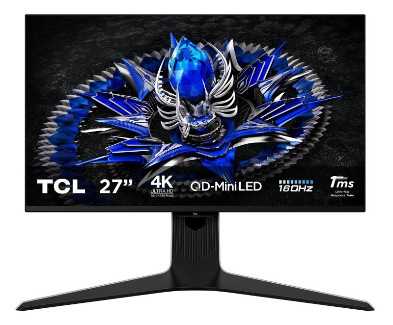 Monitor TCL 27" 27R83U, Diagonal (inch): 27, Diagonal (cm): 69, Aspect ratio: 16:9, Panel: QD-Mini LED, Resolution: 3840x2160, Refresh Rate: 160Hz, Response time GtG: 1ms, Brightness (max): 1600 cd/m², Contrast (static) : 4000:1, Viewing angle: 178/178, - Img 2