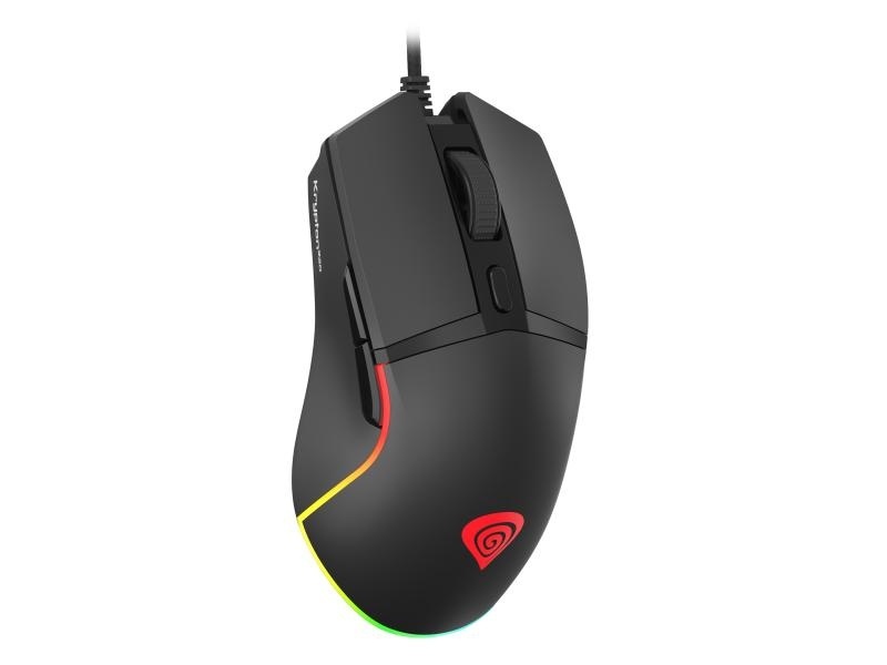 Mouse gaming cu fir Gensesis Krypton 220, senzor optic, interfata USB, rezolutie maxima 6400 DPI, numar butoane 6, iluminare RGB, maximum frame rate 6 666 FPS, negru - Img 4