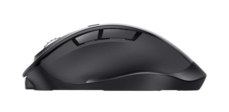 Mouse Trust Fyda ergonomic, reincarcabil, wireless RF 2.4GHz, USB2.0, 6 butoane, rezolutie 2400 DPI, negru - Img 9