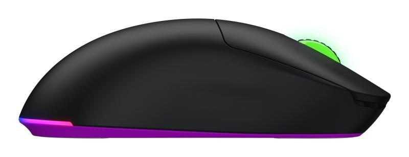 Mouse wireless Hator Quasar 3 ULTRA 8K, conectivitate 2.4GHz, bluetooth 5.4 si USB, polling rate pana la 8000Hz, senzor PixArt 3395, rezolutie maxima 30000 DPI, capacitate baterie 500 mAh, durata de viata baterie in modul wireless pana la 52 ore, timp - Img 5