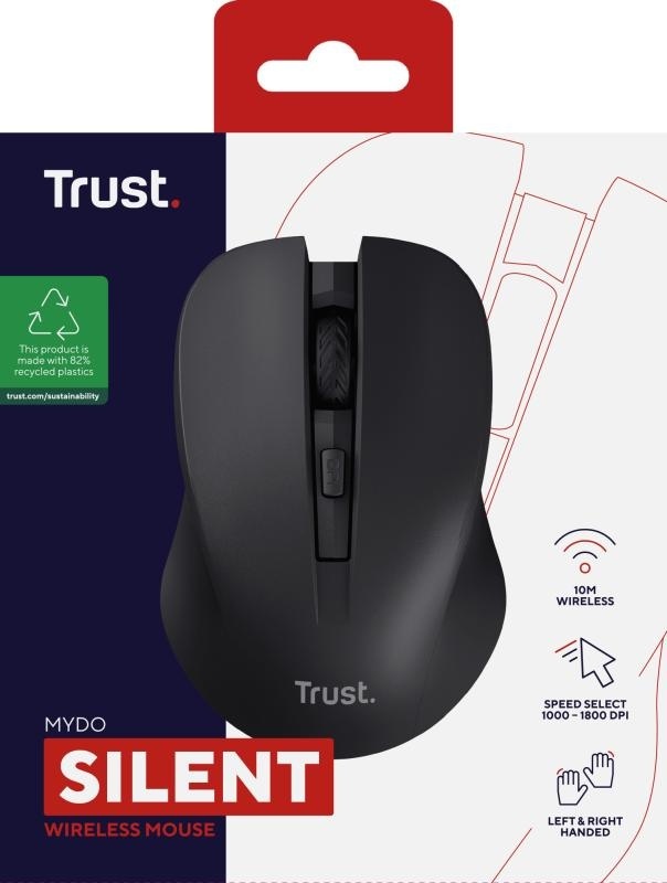 Mouse Wireless Trust Mydo, DPI:1000-1800, negru - Img 11