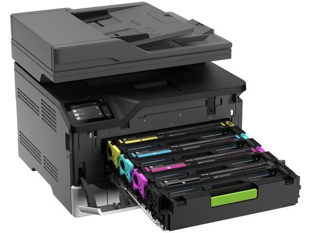 Multifunctional laser color Lexmark CX331adwe,A4, Imprimare/Scanare/Copiere/Fax color, Grup de lucru mediu spre mic, Ecran 2.8 inch (7.2 cm) LCD touch panel,100-Sheet Output Bin, Unitate duplex integrată, Intrare manuală pentru o singură coală, Tavă - Img 4