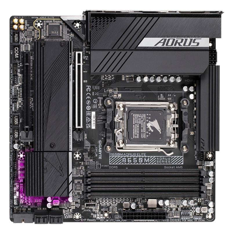 Placa de bază Gigabyte B650M AORUS ELITE AM5 - Img 4
