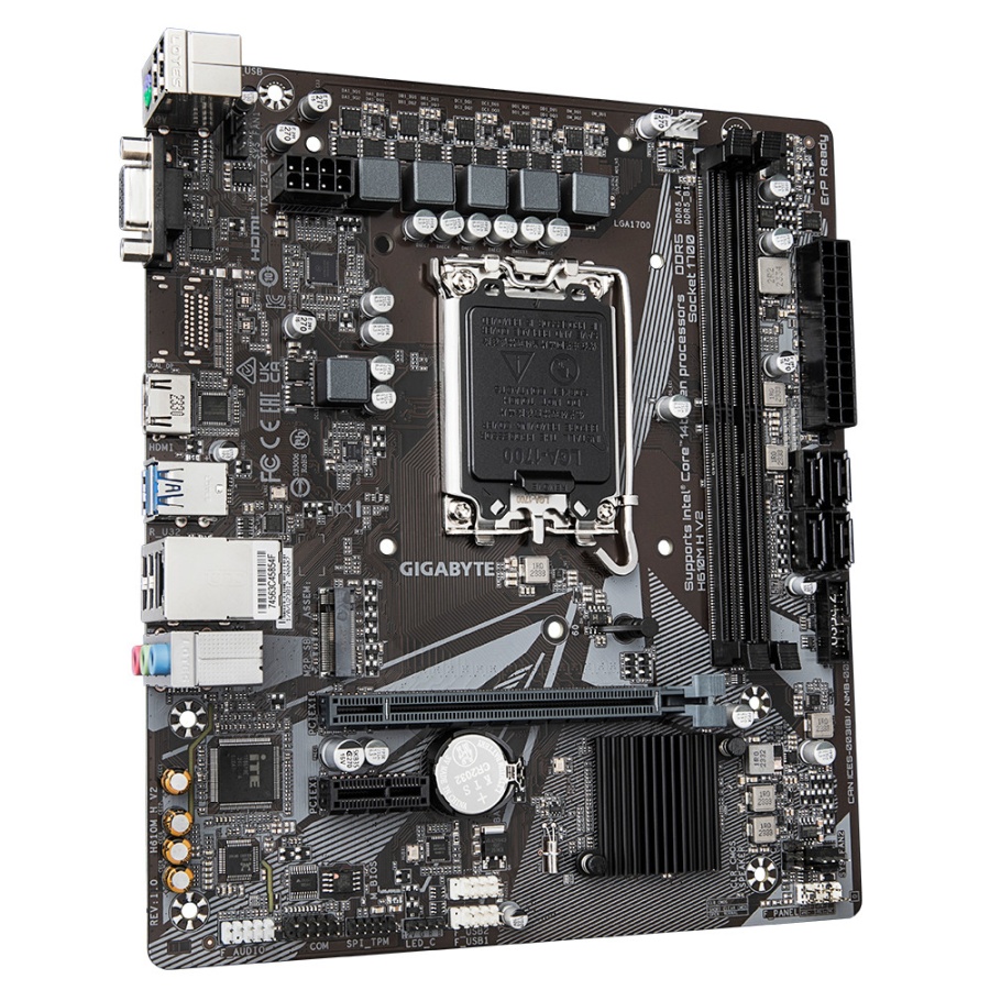 Placa de baza GIGABYTE H610M H V2 LGA1700, 2x DDR5, 1x PCIE x16 1x PCIE x1, 1x M.2, 1x D-Sub 1x HDMI, 4x SATA 6GB/s, mATX - Img 3
