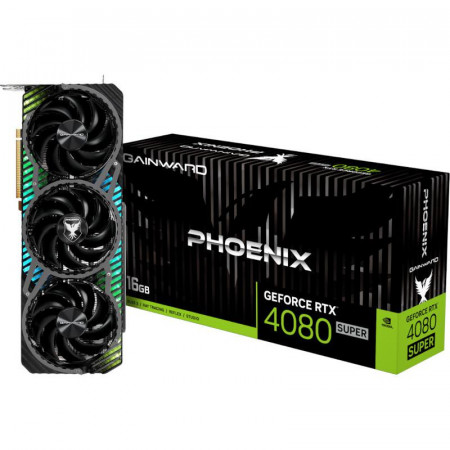 Placa Video Gainward GeForce RTX 4080 SUPER Phoenix 16GB GDDR6X 256 bit PCIE 4.0, 3x DP 1x HDMI