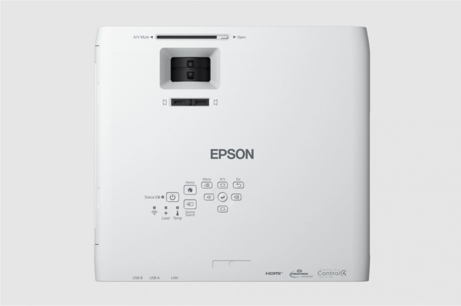 Proiector EPSON EB-L260F, 3LCD, RGB, 4600 lumeni, FHD 1080p, 16:9, Cpontrast:2.500.000:1, lampa 20.000 ore/ 30.000 ore Eco mode, dimensiune imagine: 31"-310", Interfata: USB 2.0-A, USB 2.0, RS-232C, Ethernet interface (100 Base-TX / 10 Base-T), Wi-Fi - Img 4