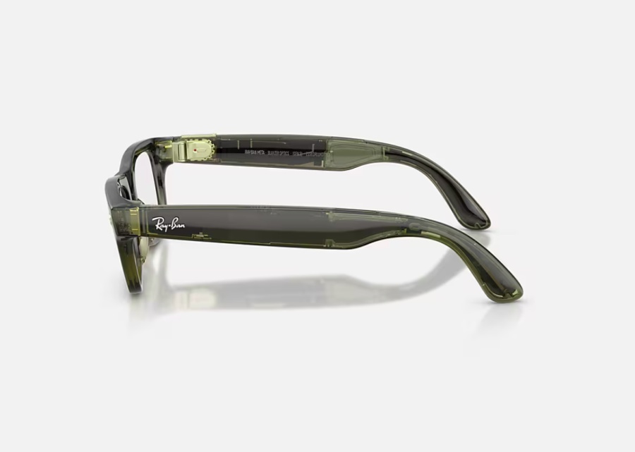 Ray-Ban Meta Blayzer Optics Gen 2 AI Glasses Shiny Transparent Dark Olive/Demo - Img 3