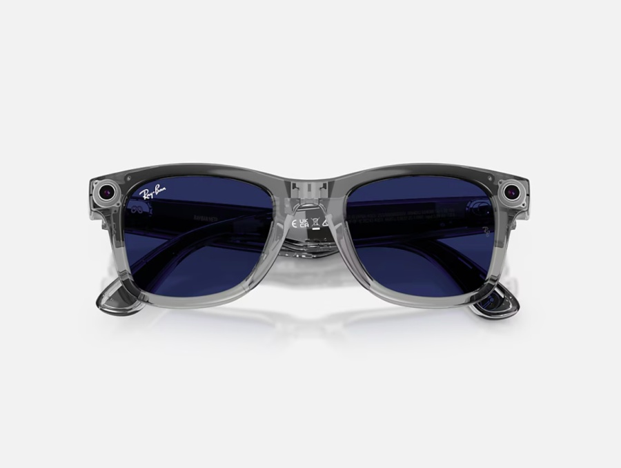 Ray-Ban Meta Wayfarer Gen 2 High Bridge FIT Transparent Grey Clear/Sapphire Transitions 50 - Img 4