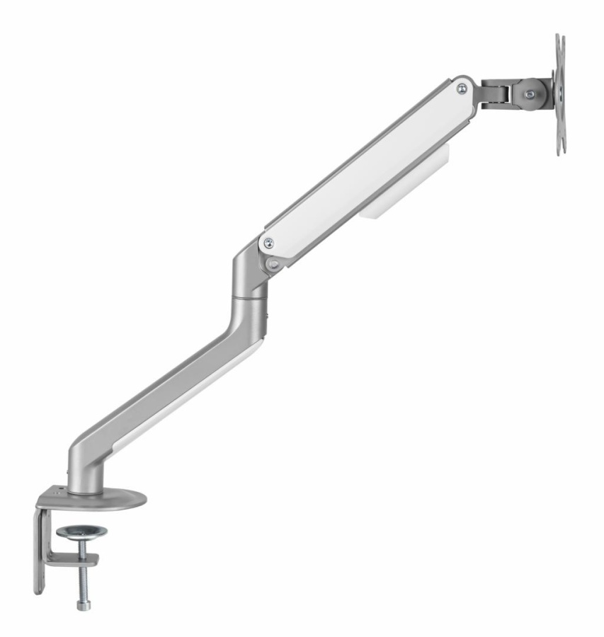 Suport monitor Serioux MM63-C012, compatibilitate dimensiune ecran 17"-32", greutate maximă suportata: (per ecran): 2~9kg, VESA: 75x75, 100x100, inclinare: +55°~-55°, pivotare: +90°~-90°, rotația ecranului: + 180°~-180°, instalare: clemă, grommet - Img 7
