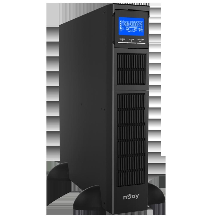 UPS nJoy Balder 1500, 1500VA/ 1500W, On-line, LCD Display, Montare Rack/Tower, 8 Prize IEC 13, Dubla conversie, Plaja larga de tensiuni acceptate, Eficienta impresionanta de pana la 96%, Frecventa: 40Hz ~ 70 Hz, Dimensiuni: 410 x 438 x 88 mm, Greutate: - Img 2