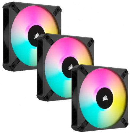 Ventilatoare CORSAIR iCUE AF120 RGB ELITE 120mm PWM, Fan Size 120mm x 25mm, Sound Level 5 - 34.1 dBA