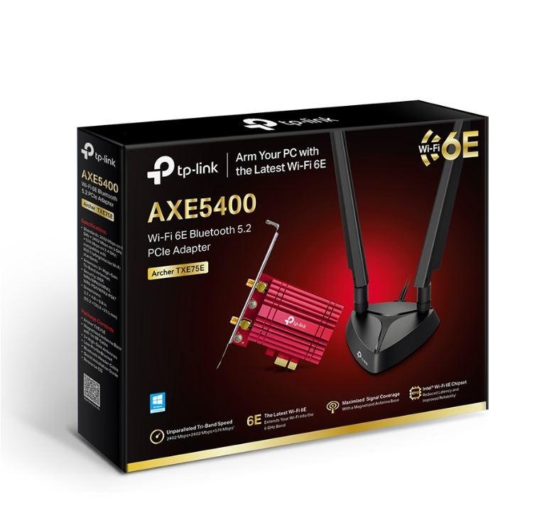 Adaptor wireless TP-Link, ARCHER TXE75E, AX5400, 2 x antene externe Dual-Band 5Ghz, 2.4 Ghz, PCI-E WI-FI 6E dimensiuni: 120.8 × 78.5 × 20.9 mm, Bluetooth 5.2. - Img 4