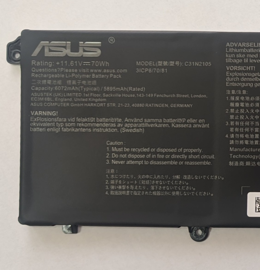 Asus VivoBook Pro 15 OLED M6500QH baterie laptop originala, 70Wh - Img 2