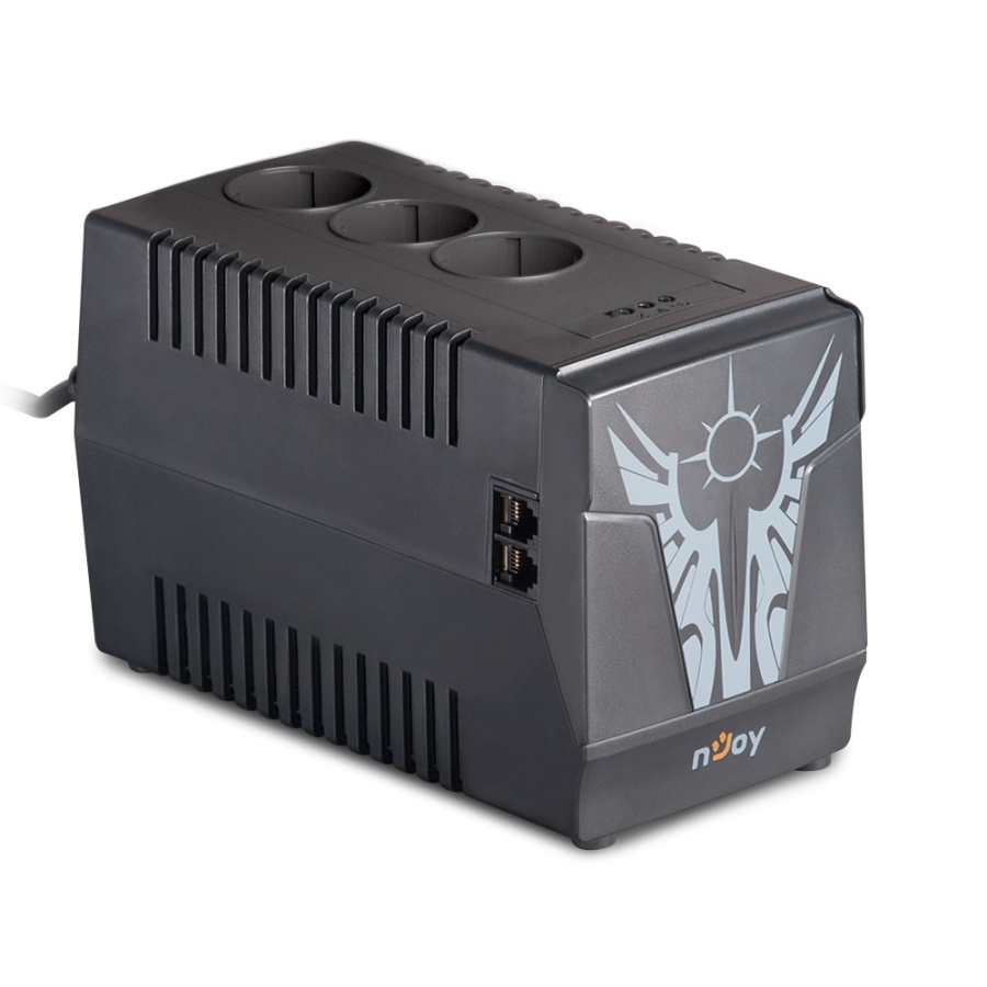 AVR nJoy Paladin 1000, 1000VA/500W, 3 Prize Schuko, Protectie la Supra si Sub Voltaje - Img 2