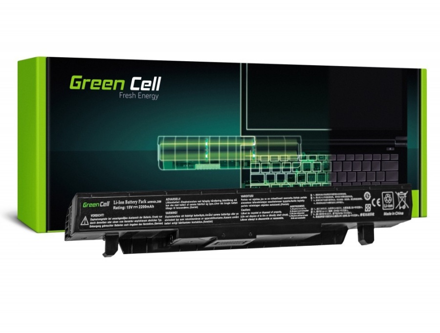 Baterie compatibila Green Cell pentru laptop Asus ROG GL552JX GL552VL GL552VX ZX50JX ZX50VW ZX50VX, model Asus A41N1424 - Img 2