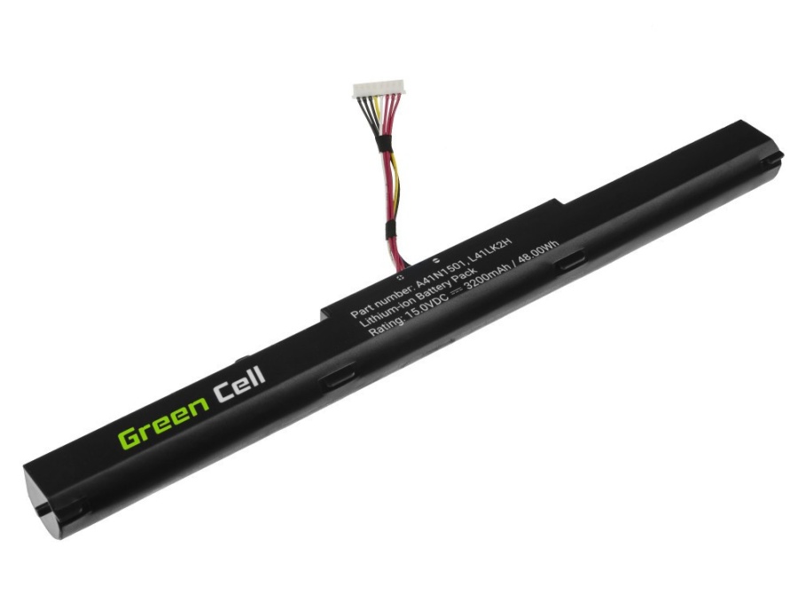 Baterie compatibila Green Cell pentru laptop Asus ROG GL553VD GL553VE GL553VW GL752VL GL752VW, Asus VivoBook Pro N552VW N552VX N752VX, model Asus A41N1501 A41N1611 - Img 2