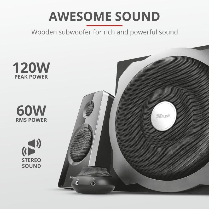 Boxe Stereo Tytan 2.1 Speaker Set - black - Img 3
