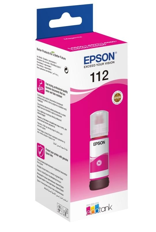 Cartus cerneala Epson 112 ECOTANK , pigment magenta, capacitate 70ml, pentru L6570. - Img 4