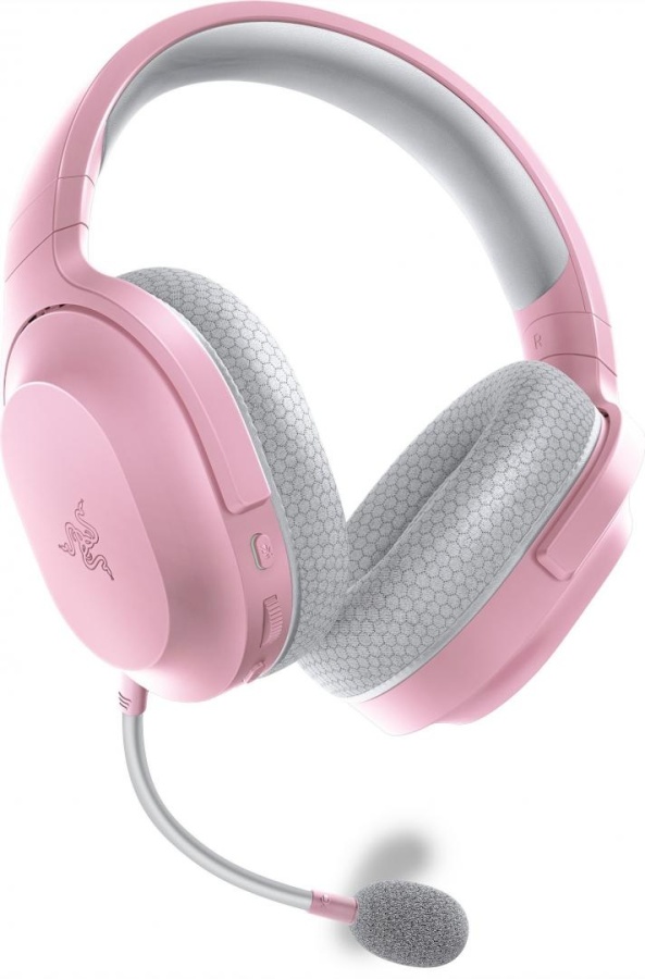 Casti cu microfon Razer Barracuda X - Quartz (2022) wireless, Wireless Multi-platform Gaming and Mobile Headset, USB-C, 20 Hz – 20 kHz, 32ohm, 96db, driver 40mm, roz - Img 5
