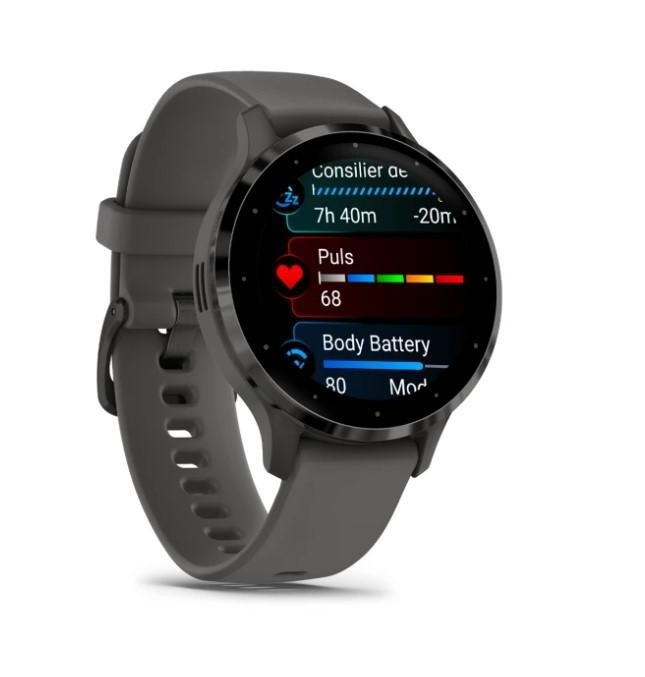 Ceas Garmin Venu 3S Pebble Gray Slate - Img 3