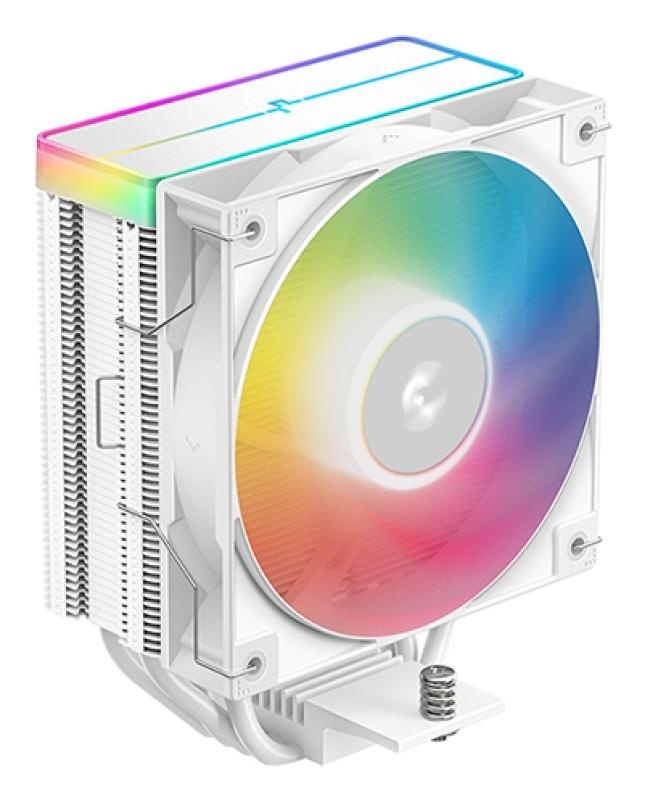 Cooler Procesor DEEPCOOL AG400 ARGB V2 ALB, marime heatsink 120x92x150mm, un ventilator ARGB, viteza ventilator 500-2100 RPM +/- 10%, Airflow: 75.89 CFM, Suport AMD: AM4/AM5, suport INTEL: LGA 1700/1200/1151/1150/1155, nivel de zgomot: 31.6 dBA - Img 2