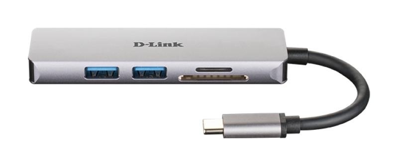 D-Link DUB-M530 5-in-1 USB-C Hub with HDMI and SD/microSD card reader, DUB-M530,1* USB-C connector with USB cable 11.5 cm, 1* HDMI Port, 2* USB Type-APort (USB 3.0), 1* SD card slot, 1* microSD card slot, Weight: 42g. - Img 4