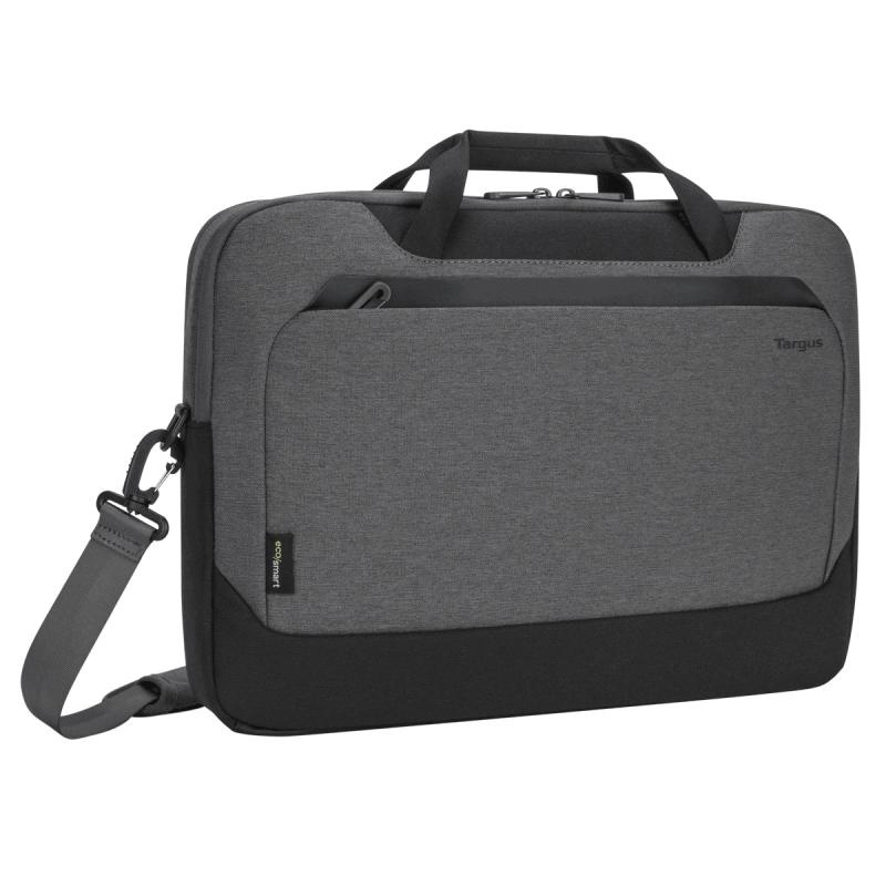 Geanta laptop slim Targus Cypress, EcoSmart, pentru laptopuri de 15.6" sau mai mici, material ECO 300, dimensiuni: 42 x 4.5 x 35 cm, dimensiune compartiment laptop: 38.7 x 26.5 x 2.5 cm, greutate 0.76 kg, gri - Img 7