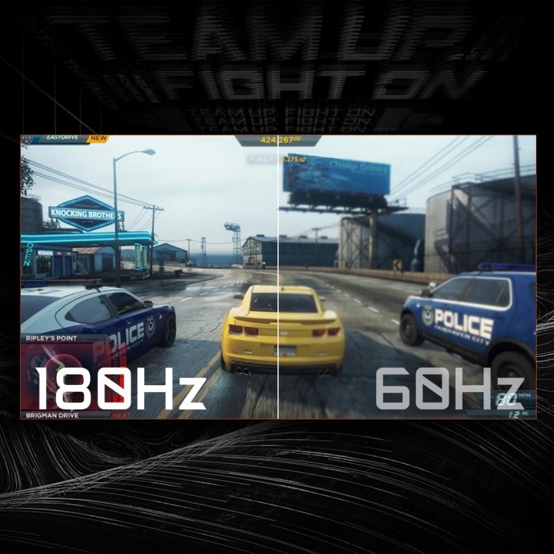 Gigabyte Monitor Gaming 27" SS IPS GS27QA, Non-glare, Rezolutie: 2560 x 1440(QHD), Luminozitate: 300 cd/m2, Contrast: 1000:1, Unghi vizualizare: 178°(H)/178°(V), Culori: 16.7M, Timp raspuns: 1ms, Refresh rate: 180Hz, HDR Ready, Flicker-free, Interfata: 2 - Img 8