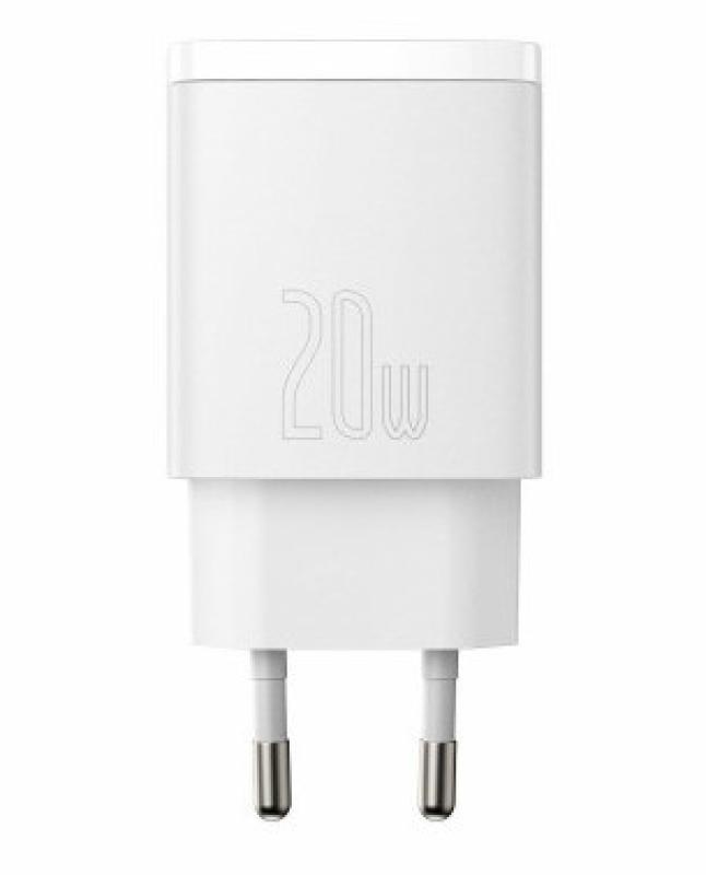 Incarcator Baseus Compact, fast charge 20W, alb - Img 3