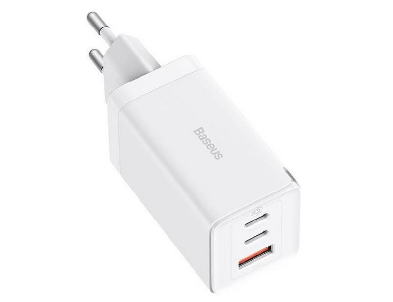 Incarcator retea Baseus GaN5 PRO, Quick Charge 65W, 2 porturi USB PD, 1 port USB Quick Charge, include cablu USB -C la USB-C de 100W, lungime 1m, alb - Img 7