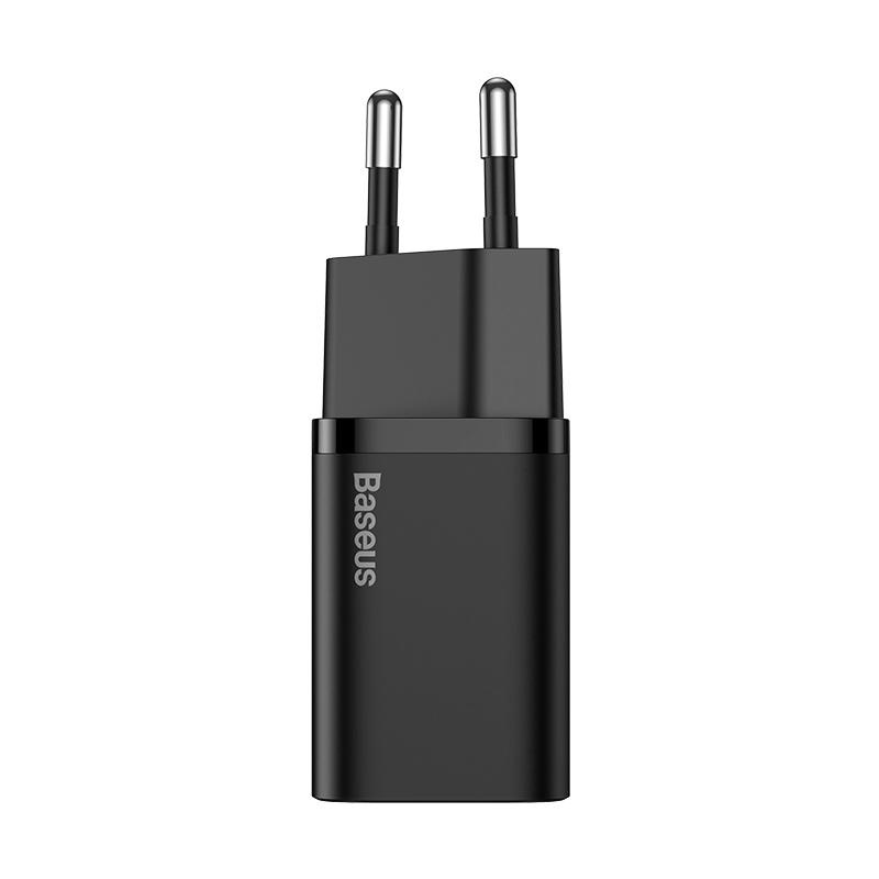 INCARCATOR retea Baseus Super Si, Quick Charge 20W, 1 x USB Type-C 5V/3A max, include cablu USB Type-C la Lightning Iphone 1m, negru - Img 9