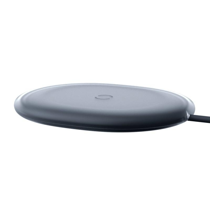 INCARCATOR wireless Baseus Jelly Qi 15W, compatibilitate smartphones si airpods, cablu Type-C la USB inclus, negru - Img 8