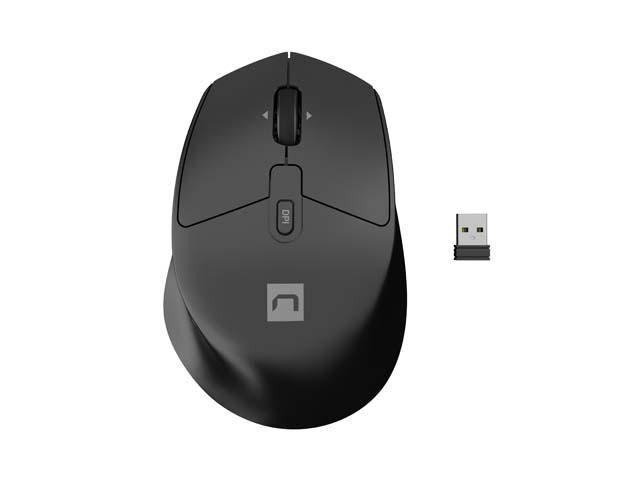 Kit Natec NATEC STINGRAY 2, tastatura wireless tip membrana, 109 taste, mouse wireless, rezolutie maxima 1400 DPI, senzor Blue Sense, negru - Img 4