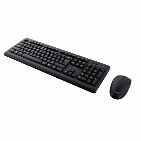 Kit Trust Primo tastatura standard, mouse wireless optic, rezoltie maxima 1200 DPI, negru - Img 4