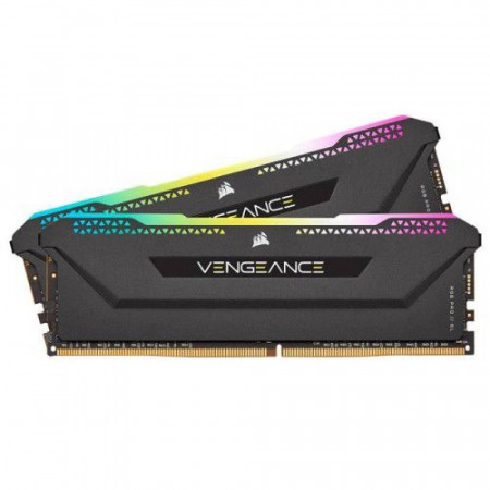 Memorie Corsair VENGEANCE RGB PRO SL 16GB (2 x 8GB),DDR4 3200MHz, CL16, 1.35V XMP 2.0 BLACK