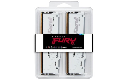 Memorie KINGSTON 32GB DDR5 6000MHz CL30 Dual Channel Kit FURY Beast RGB White - Img 6