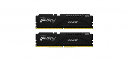 Memorie RAM Kingston, DIMM, DDR5, 16GB, 6000MHz, CL36, 1.35V, FURY Beast, Kit of 2