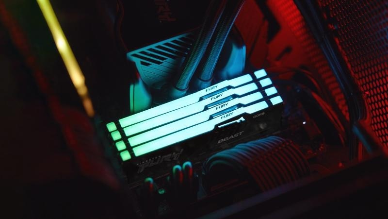 Memorie RAM Kingston FURY Beast RGB, DIMM, 16GB (2x8GB) DDR5, CL40, 5200MHz - Img 8