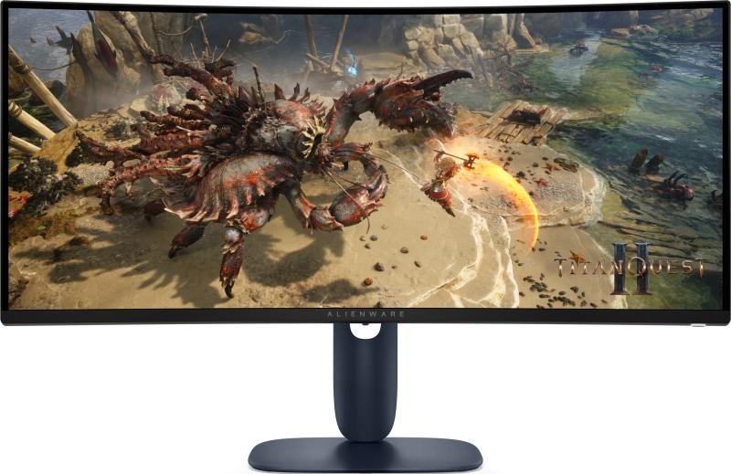 Monitor Alienware 34" AW3425DWM Gaming, 86.43 cm, Maximum preset resolution: DisplayPort: 3440 x 1440 at 180 Hz (DSC enabled and visually lossless), HDMI port: 3440 x 1440 at 180 Hz , Screen type: Active matrix-TFT LCD, Panel type: Vertical Alignment - Img 2