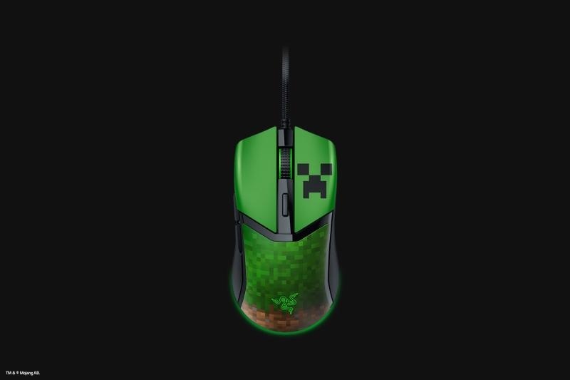 Mouse cu fir gaming Razer Cobra Razer Minecraft Edition, rezolutie 8500 DPI, 6 butoane programabile, iluminare RGB, negru - Img 3