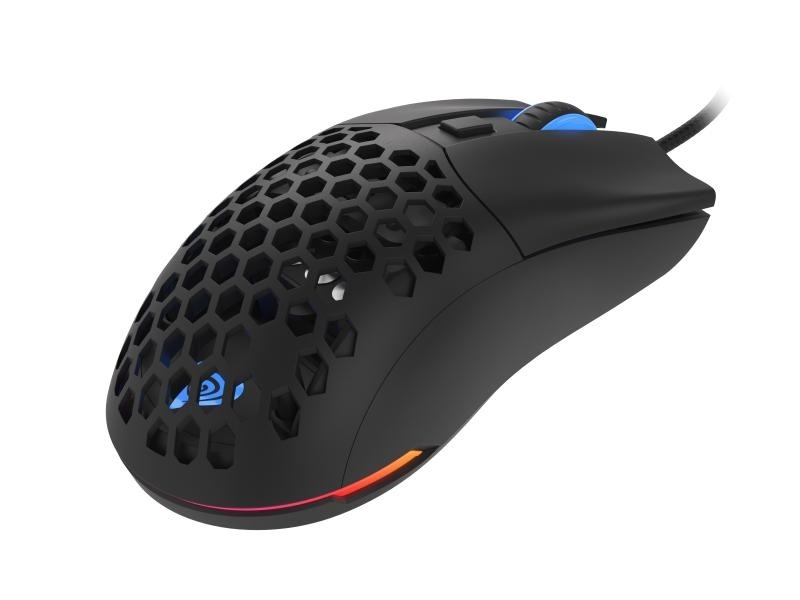 Mouse gaming cu fir Genesis Krypton 750, senzor optic Pixart PAW3333, interfata USB, rezolutie maxima 8000 DPI, numar butoane programabile 6, iluminare RGB, switch mecanic Huano, alb - Img 10