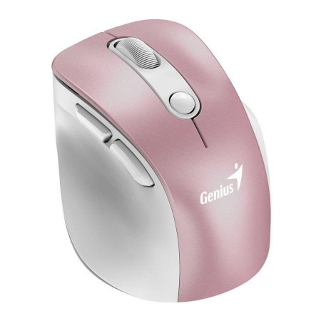 MOUSE Genius, Ergo "9000S Pro", PC sau NB, wireless, 2.4GHz, optic, 2400 dpi, butoane/scroll 5/1, roz