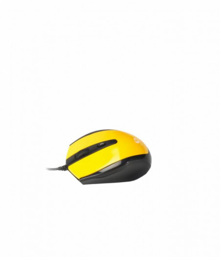 Mouse Serioux cu fir, optic, Pastel 3300, 1000dpi, galben, ambidextru ,blister, USB