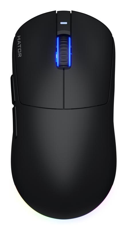 Mouse wireless Hator Quasar 3, conectivitate 2.4GHz, bluetooth si USB, polling rate pana la 1000Hz, rezolutie maxima 12000 DPI, capacitate baterie 600 mAh, durata de viata baterie in modul wireless pana la 100 ore, timp incarcare 2 ore, switch HATOR® - Img 2