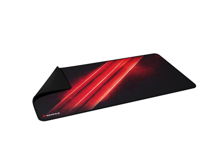 Mousepad Genesis Carbon 500 Maxi Flash, material cauciuc + textil, dimensiuni 900x450x2.5 mm, negru/rosu - Img 6