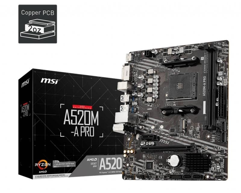 Placa de bază MSI A520M-A PRO AM4 - Img 9