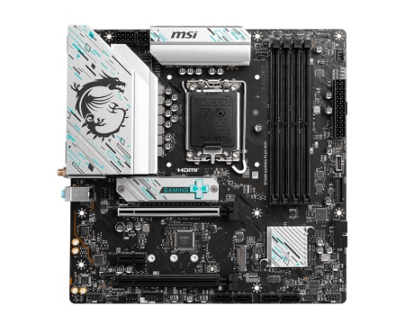 Placa de Baza MSI B760M GAMING PLUS WIFI LGA1700, 4x DDR5, 2x HDMI 2x DP, 2x PCIE x16 1x PCIE x1, 2x M.2, 4x SATA 6GB/s, mATX