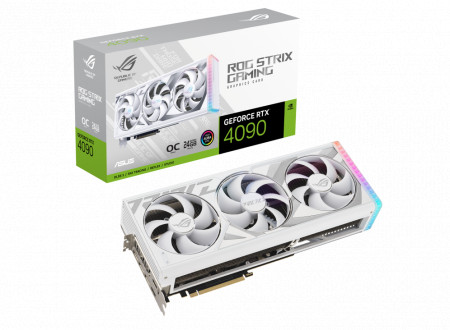 Placa video Asus ROG Strix GeForce RTX 4090 OC White Edition 24GB GDDR6X Graphic Engine NVIDIA® GeForce RTX™ 4090 Bus Standard PCI Express 4.0 OpenGL OpenGL®4.6 Video Memory 24GB GDDR6X Engine Clock OC mode: 2640 MHz Default mode: 2610 MHz (Boost Clock)
