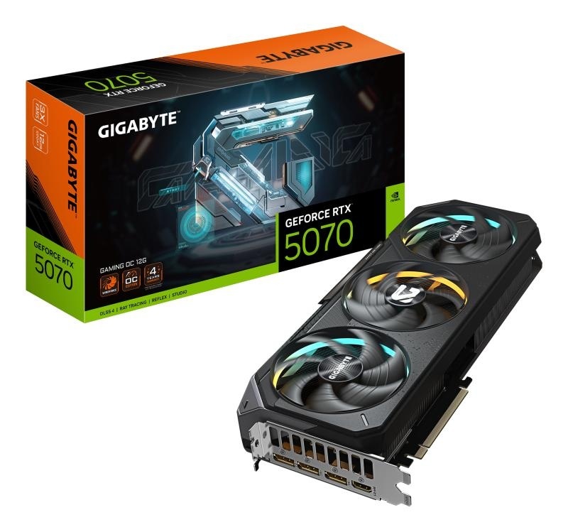 Placa Video GIGABYTE GEFORCE RTX 5070 GAMING OC 12GB GDDR7 192 bit, PCIE 5.0, 3x DP 1x HDMI - Img 2